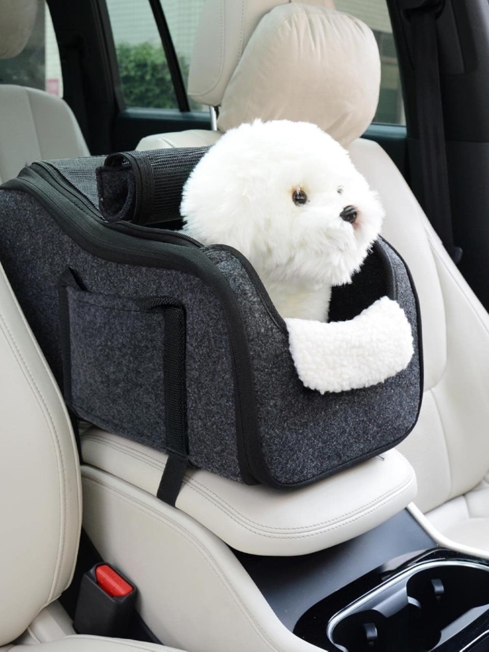 Foldable Dog Booster Seat, Dual-Purpose Dog Car Seats for Small Dogs, Breathable